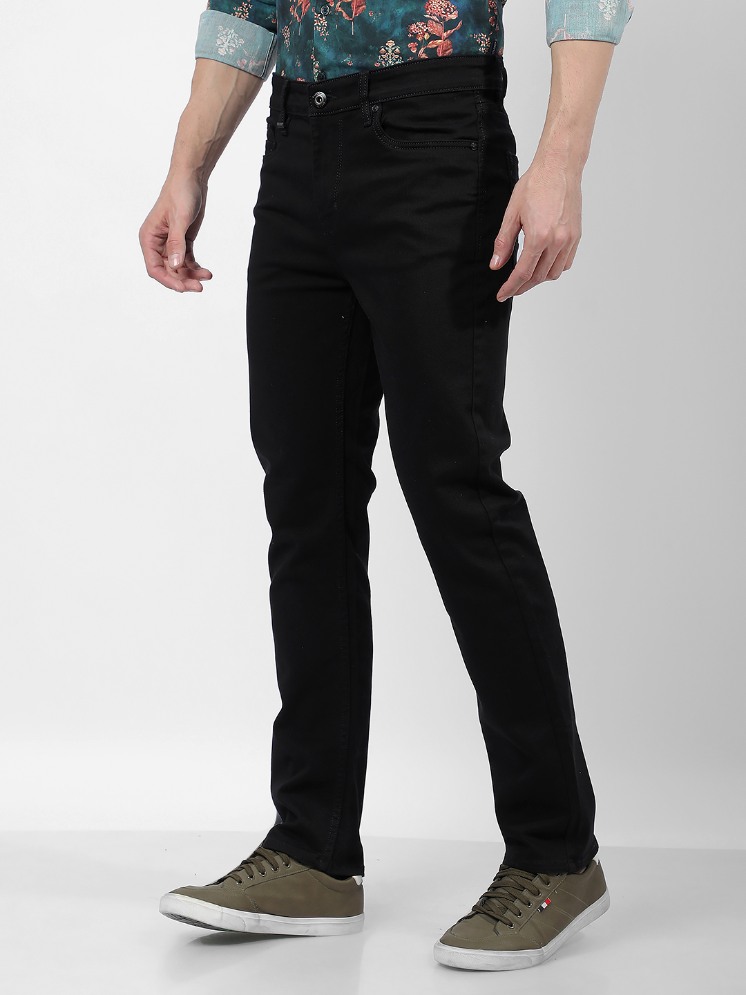 Numero Uno Men Solid Black Jeans